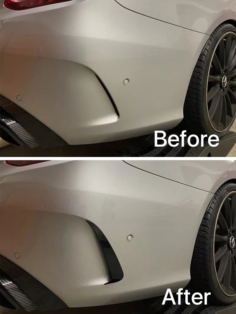 Séparateurs de pare-chocs AMG Mercedes w205 berline ou break

 Pour Mercedes Benz classe C W205 C205 S205 pare-chocs arrière rabats Canard couvercle de becquet coupé berline Wagon accessoires de voiture noir brillant