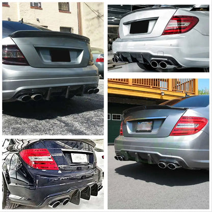Difusor C63 Apenas Para-choques AMG

W204 Rear Bumper Diffuser Spoiler Lip Rear Bumper Protector For Mercedes For Benz C Class W204 C204 Sedan C63 Coupe 2012-2015