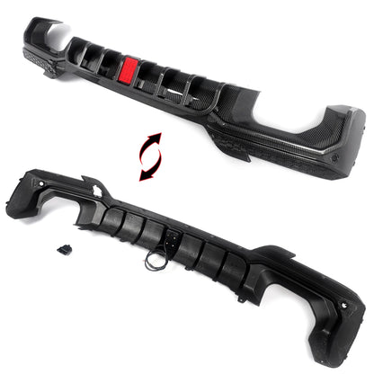 Difusor com Stop F1  BMW X3 G01 LCI M Sport 2022+   Preto brilhante ou carbono Aquaprint