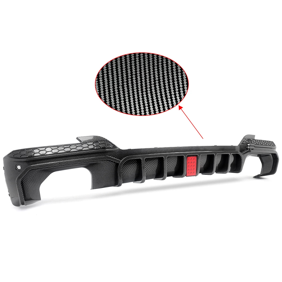 Difusor com Stop F1  BMW X3 G01 LCI M Sport 2022+   Preto brilhante ou carbono Aquaprint