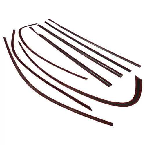 Décoration de vitre extérieure BMW Série 5 F10 11-2017

 Couverture de cadre de fenêtre en titane noir, moulage de garniture, pour BMW série 5 F10 11-2017, 8 pièces