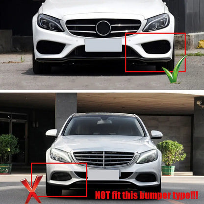 Lábio Frontal Para Choques AMG

Front Bumper Lower Lip Trim Molding Chrome for Mercedes C Class W205 2015-2018 3pcs  Set Front Bumper Lip Canard Lip Splitter
