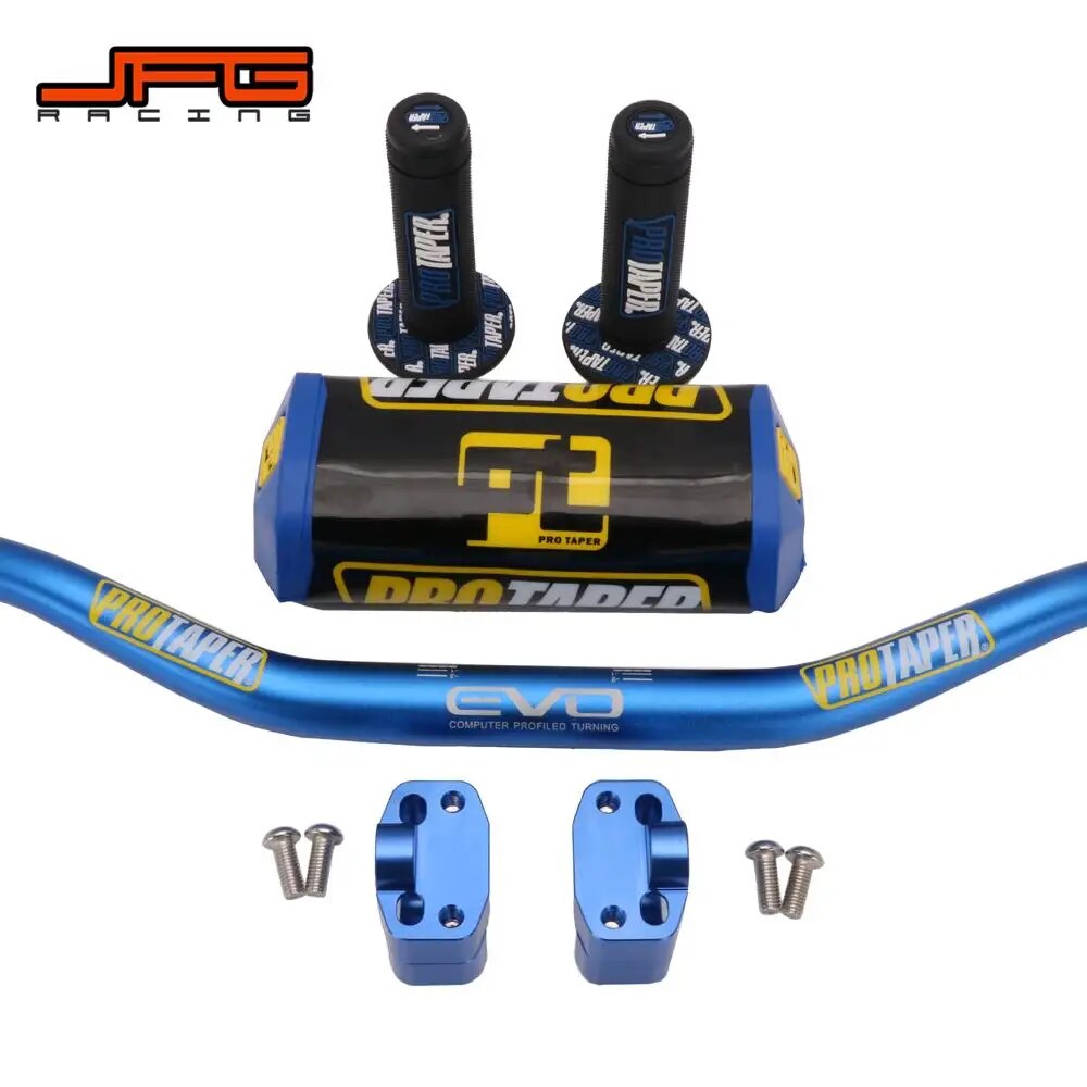 Guiador,Punhos Motorcycle 1 1/8" 28MM CNC Handlebar Hand Fat Handle Bar For KTM YAMAHA HONDA SUZUKI KAWASAKI Kayo CRF Dirt Bike PRO Taper