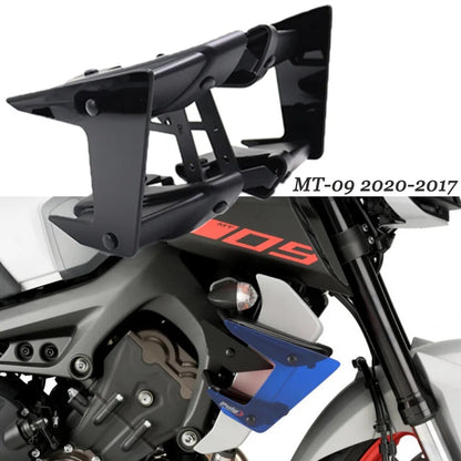 Laterais aerodinâmico  MT09 FZ09 MT FJ 09 Tracer XSR 900 2014-2020 NEW Motorcycle Parts Side Downforce Naked Spoilers Fixed Winglet Fairing Wing Deflector For Yamaha MT-09 MT09 MT 09 SP 2020-2017