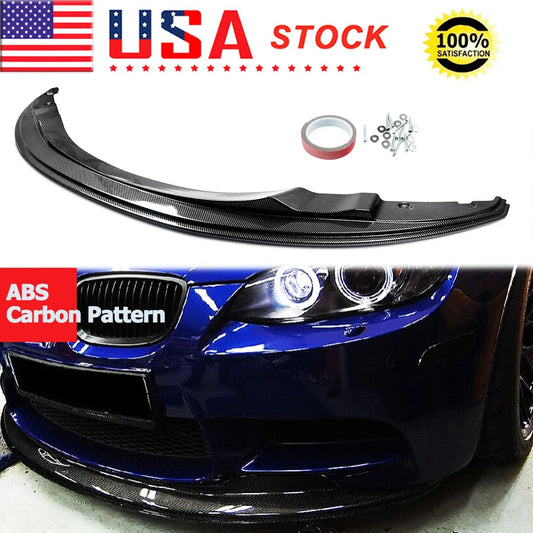 Lip Carbono  AQUAPRINT Look For BMW E92 E93 2007-13 para-choques M3

Front Bumper Lip Carbon Look For 2007-13 BMW E92 E90 GTS M3 Performance Splitter