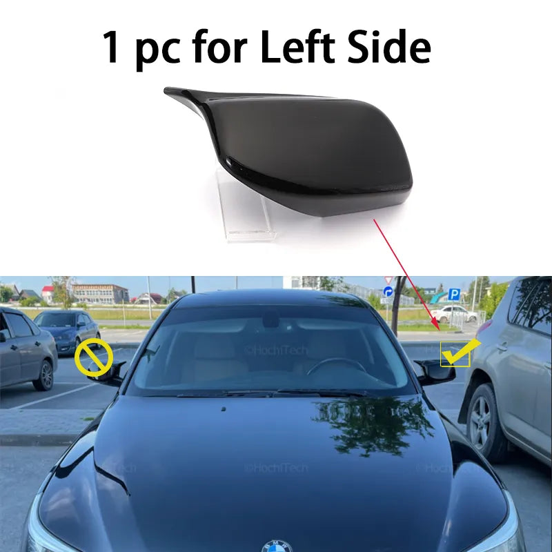 Capas de Espelho Tipo M5 Bmw E60 E61

Carbon Fiber Look Black Rearview Side Mirror cover Caps for BMW 5 Series E60 E61 E63 E64 2004-2008 520i 525i 528i 528xi 530i