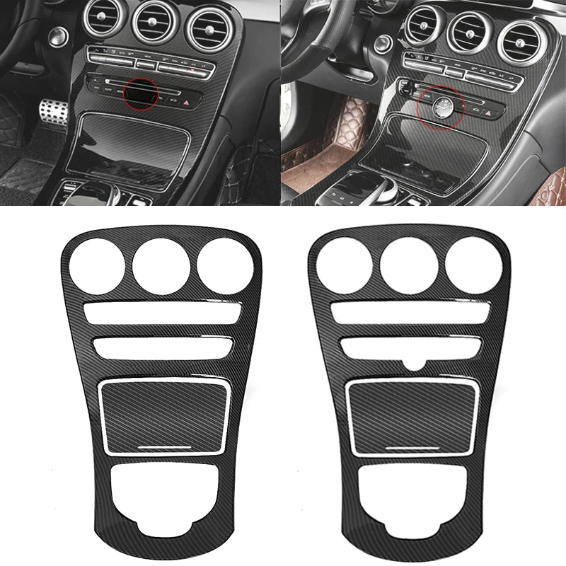 Couverture de console centrale Mercedes Benz Classe C W205 2015-2018

 Garniture de couverture de panneau de Console centrale de voiture, décoration autocollante ABS pour Mercedes Benz classe C W205 2015 – 2018