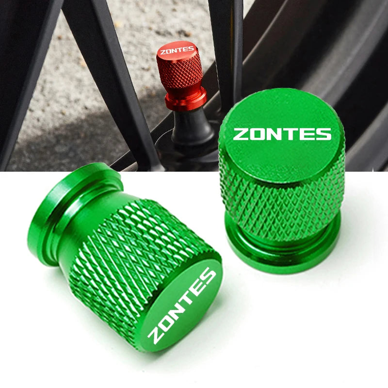 2PCS Aluminum Motorcycle Tyre Valve Cap Universal For Zontes Shengshi 310R 310X 310V 310 t2 G1 125 U1 U 155 ZT 125 T310 350E 350