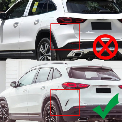 Déversements pour amortisseurs arrière
 Mercedes Classe GLA GLA200 260 H247 GLA35 AMG Arrière de voiture en fibre de carbone