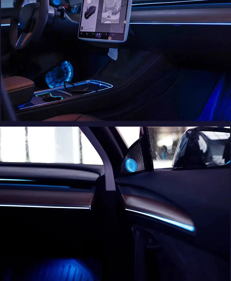 Kit Luzes Interior Tesla 3 e Y

Tesla For Model 3 Y Symphony Special LED RGB Atmosphere Light Radiant Carving 512 Color Mobile App Vehicle Screen Color Control
