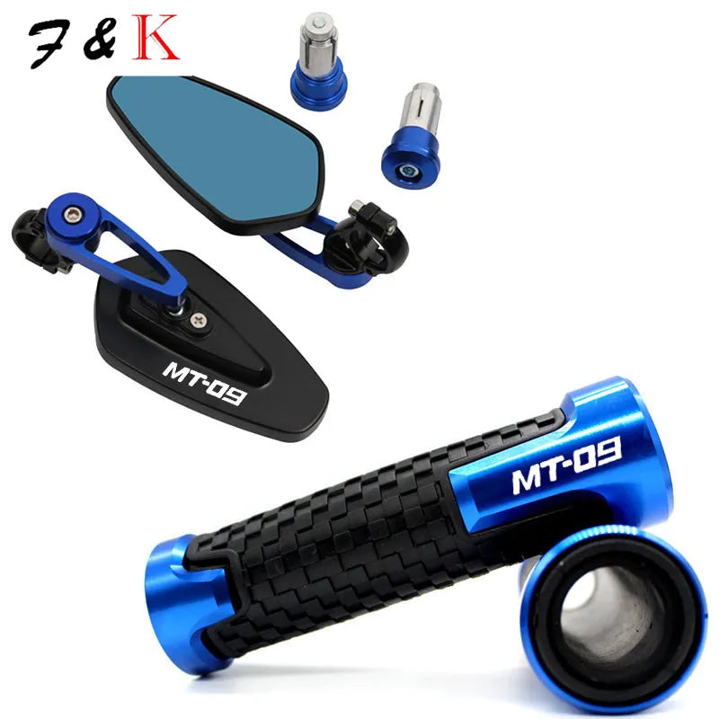 Punhos ou espelhos  MT09 FZ09 MT FJ 09 Tracer XSR 900 2014-2020

FOR YAMAHA MT09 MT 09 MT-09 2013-2022 Motorcycle Aluminum Rear View Handle Bar End Side Rearview Mirrors handlebar Grips