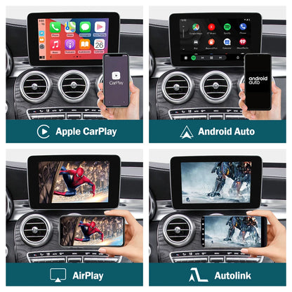 Boîte d'activateur CarPlay sans fil Mercedes Benz Classe C W205 GLC 2015-2018,
 
CarPlay sans fil pour Mercedes Benz classe C W205 GLC 2015-2018, avec fonctions de jeu de voiture AirPlay Android Auto Mirror Link