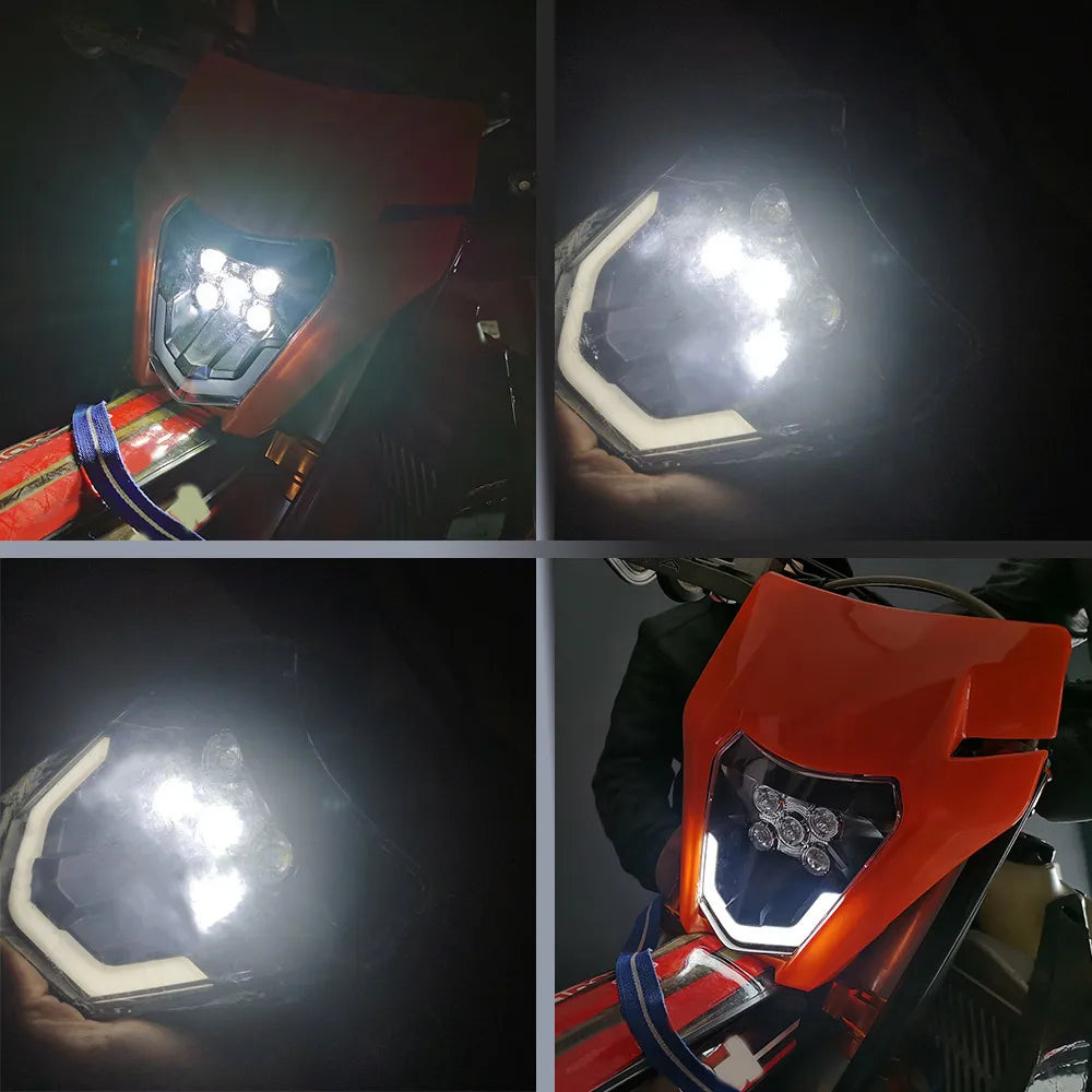 Luz Frontal Led   KTM EXC EXCF SX SXF XC XCF XCW XCFW 125 150 250 300 350 450 530

Motorcycle New LED Headlight Headlamp Head Lamp Light For KTM EXC EXCF SX SXF XC XCF XCW XCFW 125 150 250 300 350 450 530