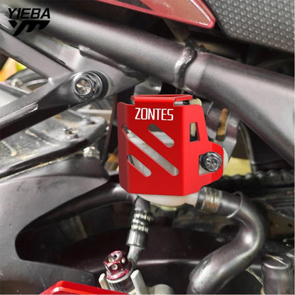 Motorcycle CNC Rear Brake Fluid Reservoir Cover Guard Protector For Zontes G1-125 ZT125-U 125 U1 Z2 125 U125 Accessories