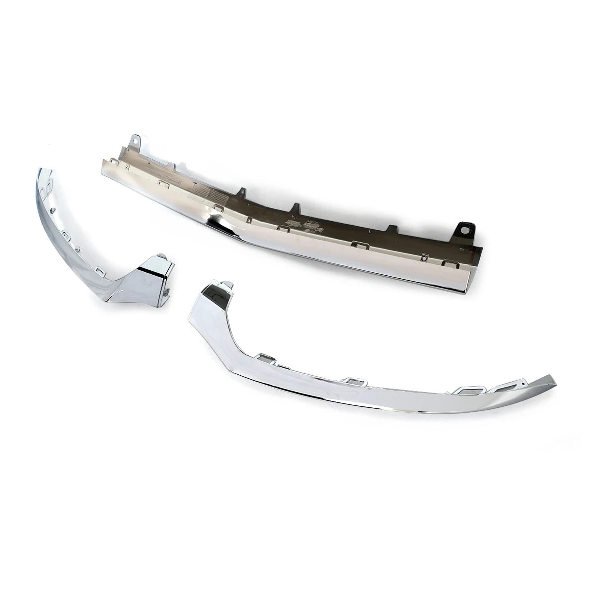 Lábio Frontal Para Choques AMG

Front Bumper Lower Lip Trim Molding Chrome for Mercedes C Class W205 2015-2018 3pcs  Set Front Bumper Lip Canard Lip Splitter