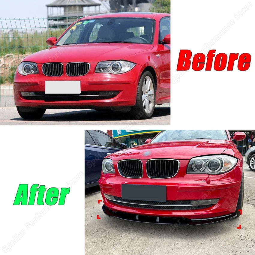 Lip Universal Bmw serie 1 ate 2011 com para-choques sport

Gloss Black Car Front Bumper Lip Splitter Spoiler Diffuser for BMW 1 Series E81 E82 E87 E88 LCI Standard Model 2007-2011 Tuning