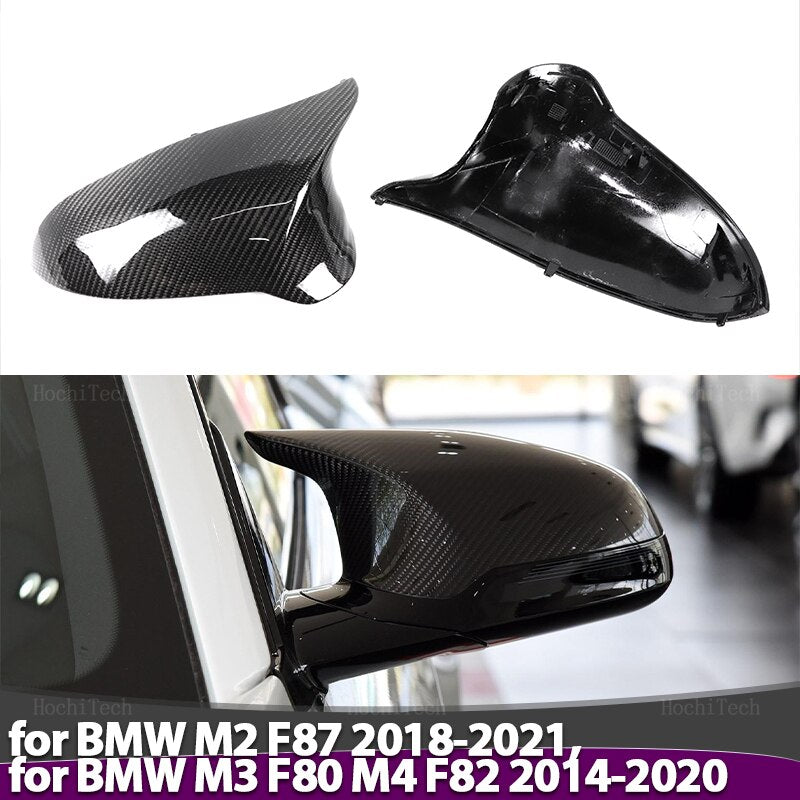 Couvre-rétroviseurs en carbone véritable
 BMW M2 18-21,
 M3 F80 M4 F82 14-20