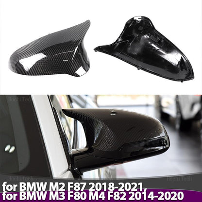 Couvre-rétroviseurs en carbone véritable
 BMW M2 18-21,
 M3 F80 M4 F82 14-20