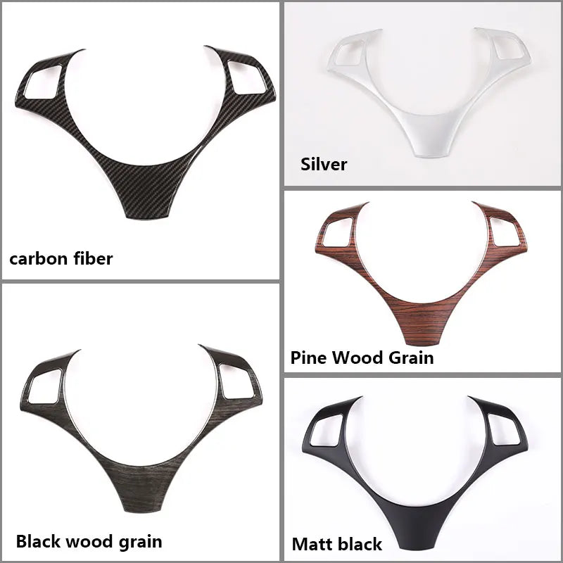 Cache central de volant BMW E81 E82 E87 E88 E90 E91

 Autocollant de couverture de cadre de volant de voiture en Fiber de carbone ABS, pour BMW série 3 E90 05-12 et BMW série 1 E87 04-11, accessoires de voiture