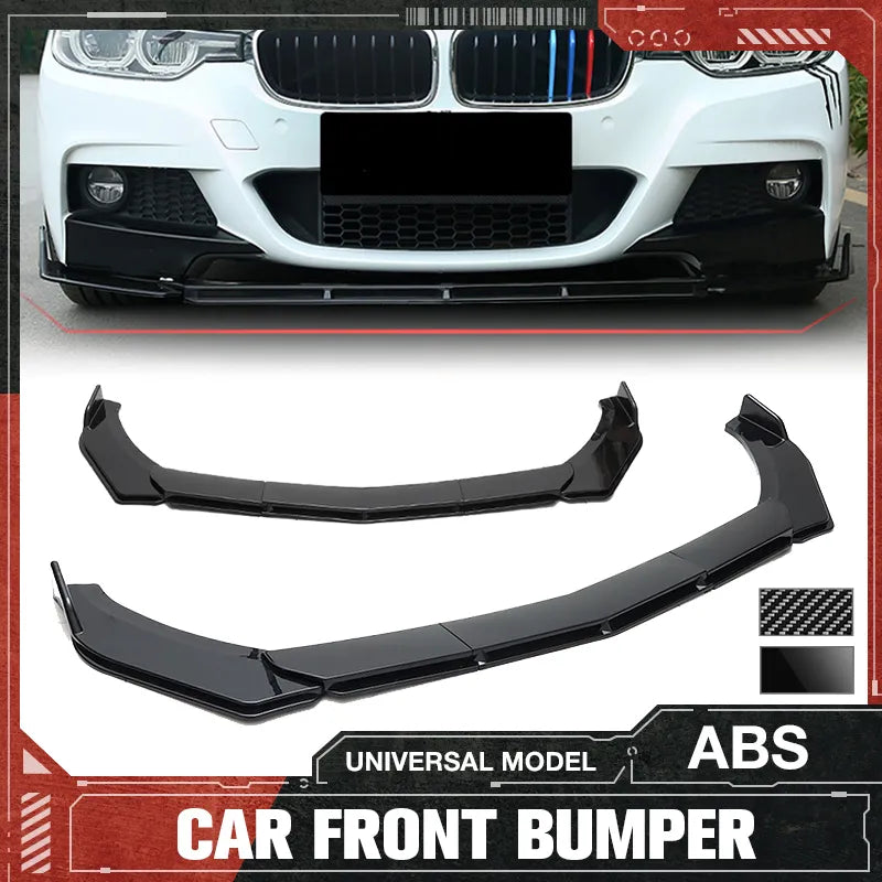 Lèvre avant universelle

 Pelle de pare-choc avant améliorée, 5 pièces, avec conception étagée, matériau ABS de haute qualité, accessoires de voiture, Promotion dans un nouveau magasin, 5 pièces