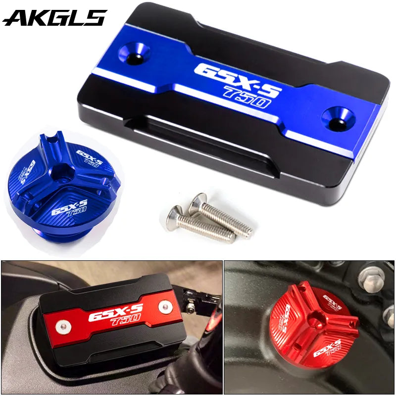 For Suzuki GSX-S750 GSXS750 GSX-S 750 GSX S750 Front Brake Fuel Tank Cap and Filler Cap Protection Accessories
