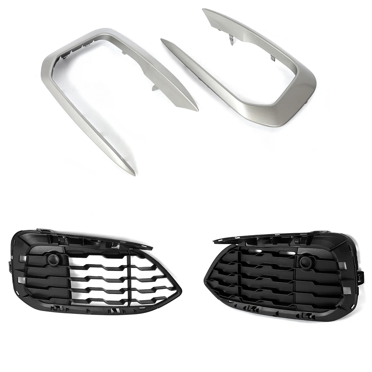 Grelhas ou splits For BMW F20 F21 M Sport M135i M140i 114d 116d 118d 120d 125d Lci 2015-2019 Front Bumper Grill Trim Clasp Fog Light Frame