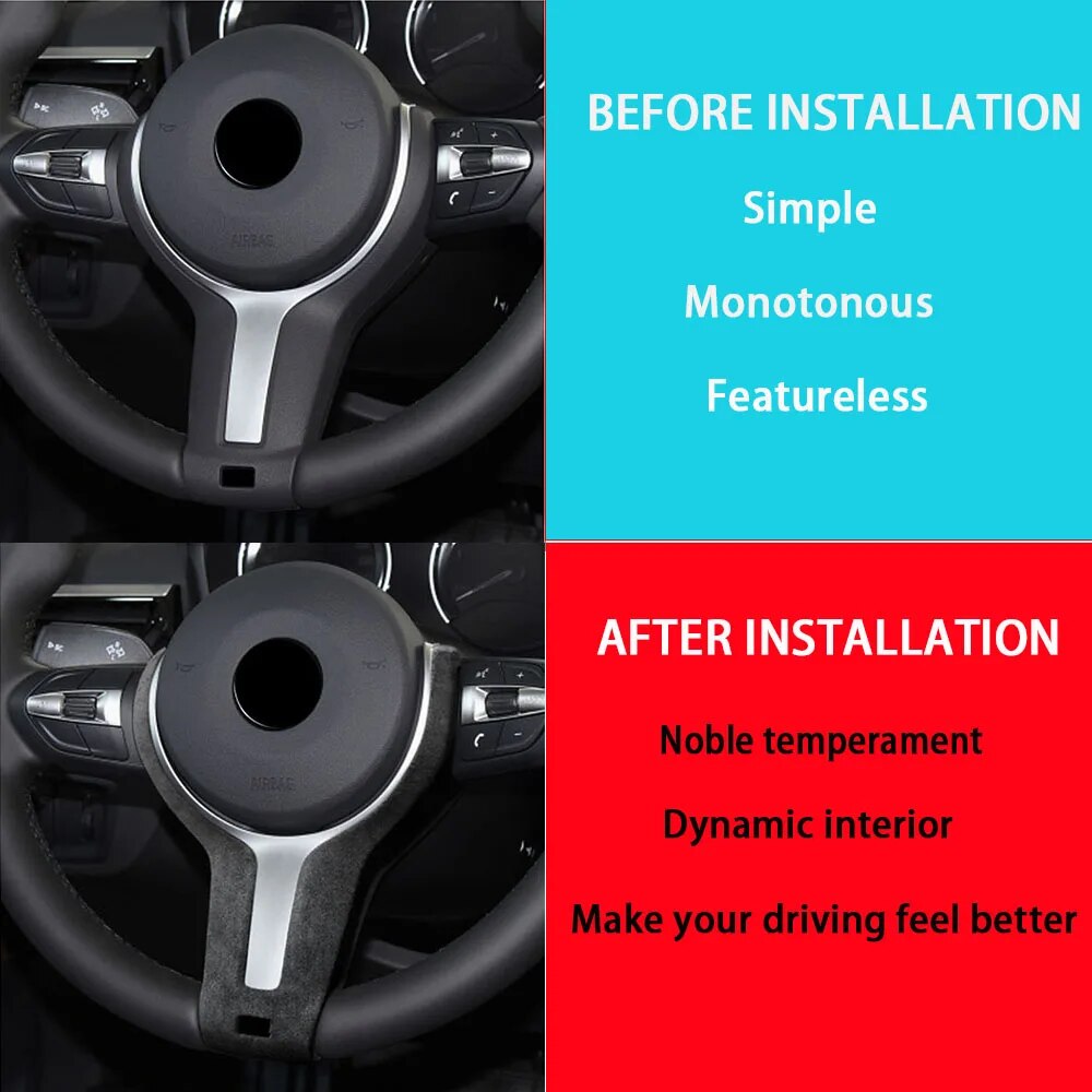 Centro do Volante em Alcantara  
BMW F20 F22 F30 F32 F33 F36 F10 F06 F12 F13 2015 2016 2017 2018