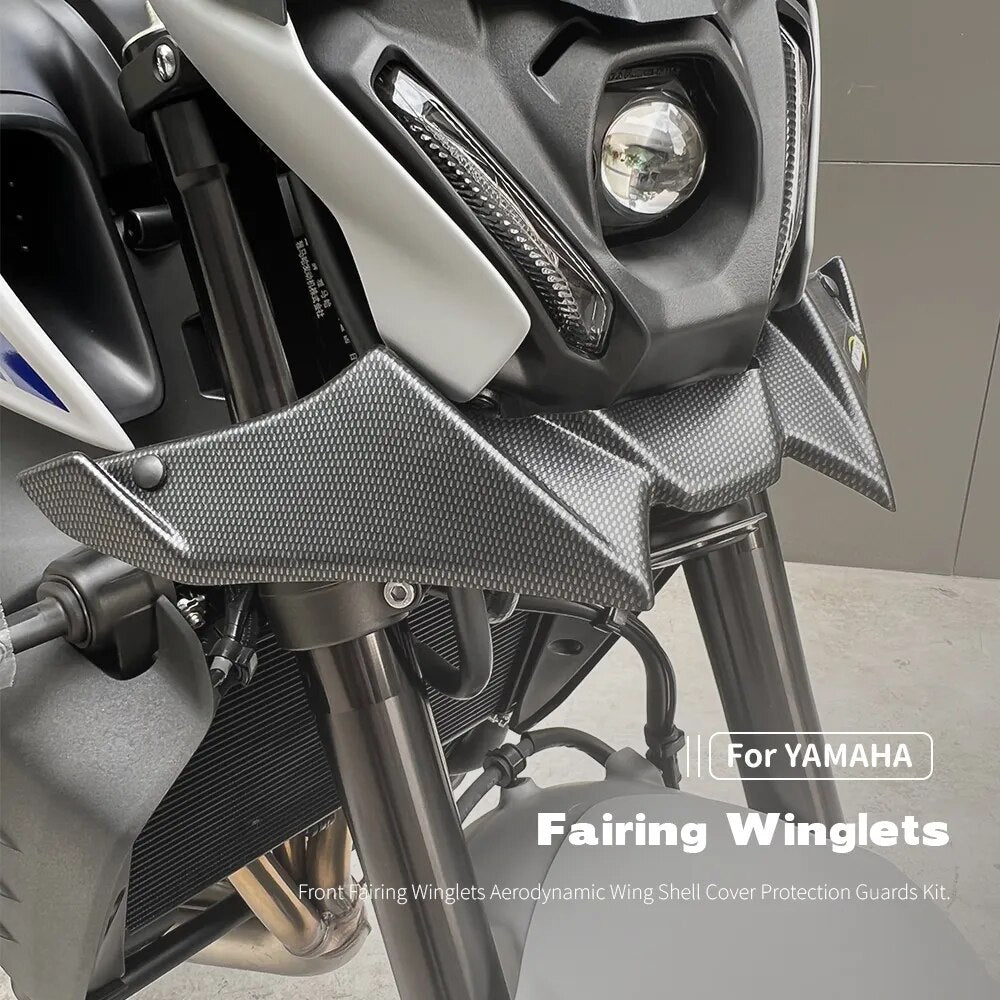 MK For YAMAHA MT-09 MT09 2021-2023 Front Fairing Winglets Aerodynamic Wing Shell Cover Protection Guards Kit