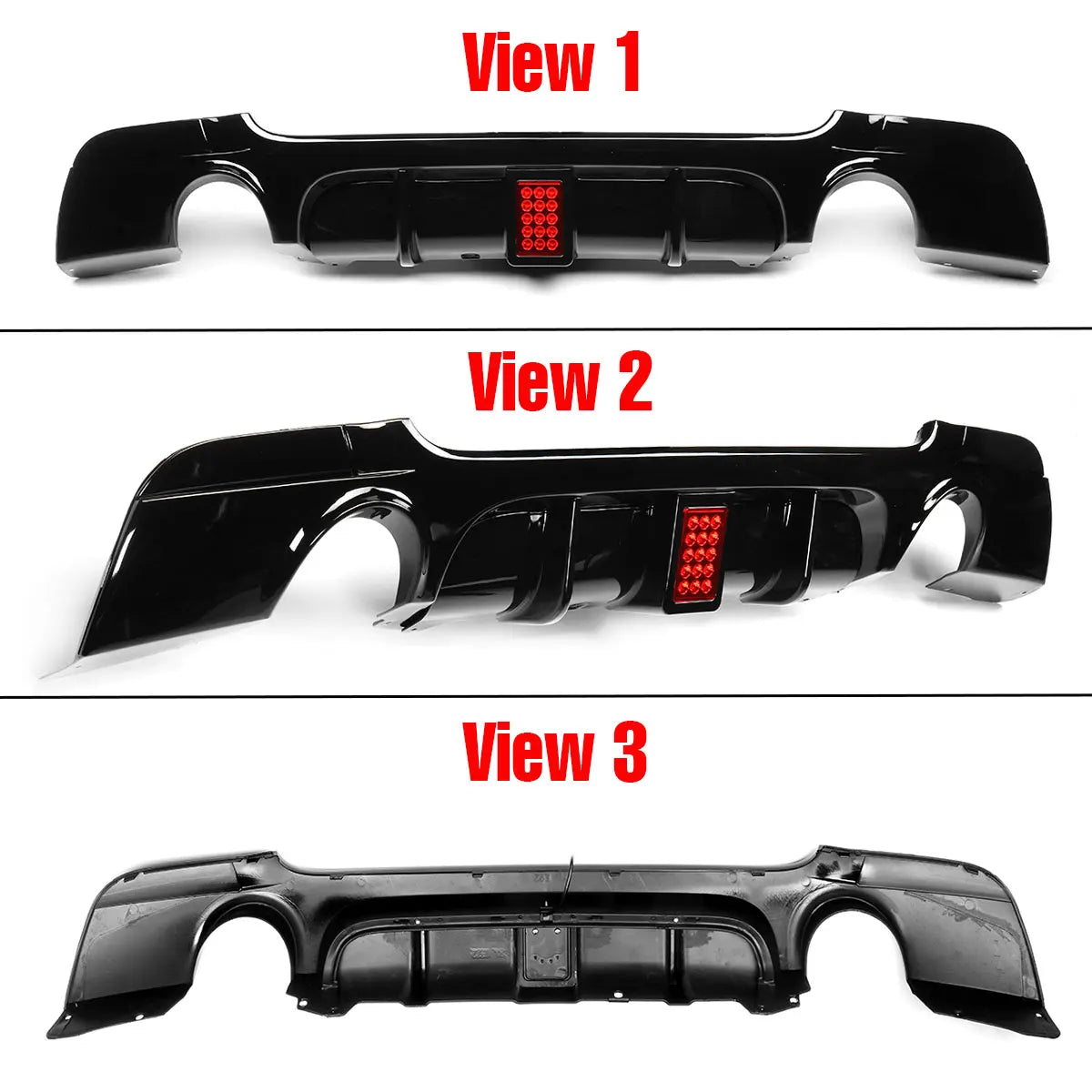 Difusor Mperfomance Bmw E92 E93 Com ou sem Stop Tipo F1

New Car Rear Bumper Diffuser Lip Spoiler w/LED Brake Light For BMW E92 E93 325i M Sport 2007-2013 Rear Bumper Splitter Protector