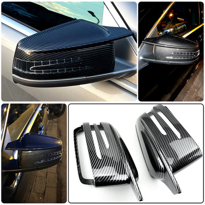 Capas ESpelho Mercedes Class A W176 cla W117 W204 

2pcs Replacement Carbon Fiber Pattern Rearview Side Mirror Cover Caps For Mercedes Benz W176 W246 W204 W212 W221 C117 X204 X156
