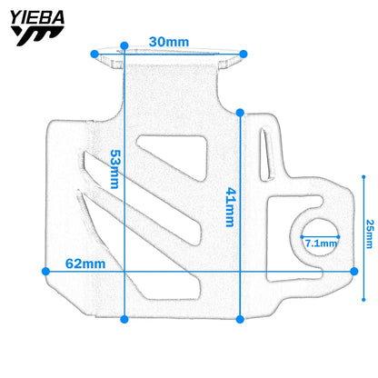 Motorcycle CNC Rear Brake Fluid Reservoir Cover Guard Protector For Zontes G1-125 ZT125-U 125 U1 Z2 125 U125 Accessories