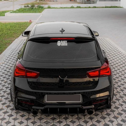 Split difusor Bmw F20 Lci Car Rear Bumper Lip Diffuser Splitter Black for BMW 1 Series F20 LCI M140i MP Style Back Fins Fender Canards Trims Splitters