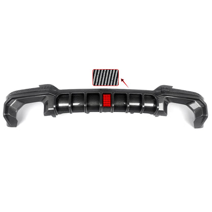 Difusor com Stop F1  BMW X3 G01 LCI M Sport 2022+   Preto brilhante ou carbono Aquaprint