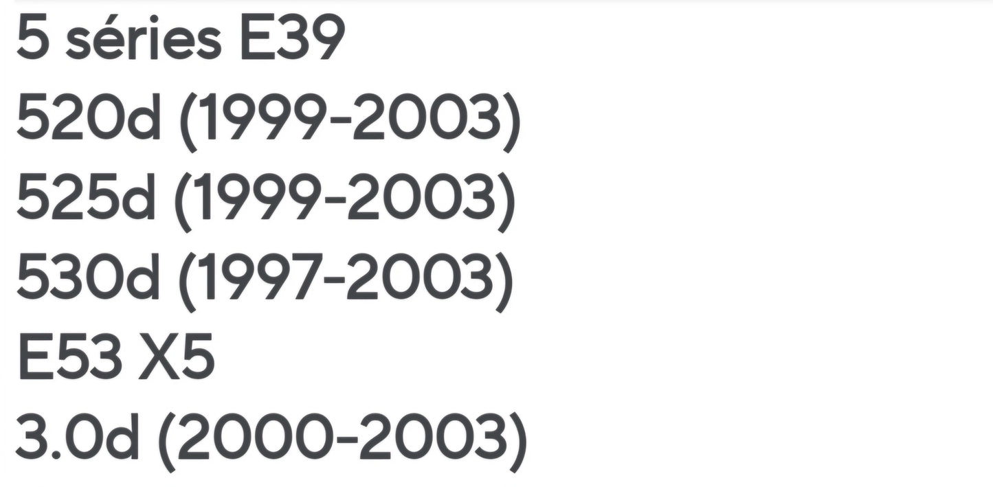 Kit eliminar Egr BMW E46 E53 E39