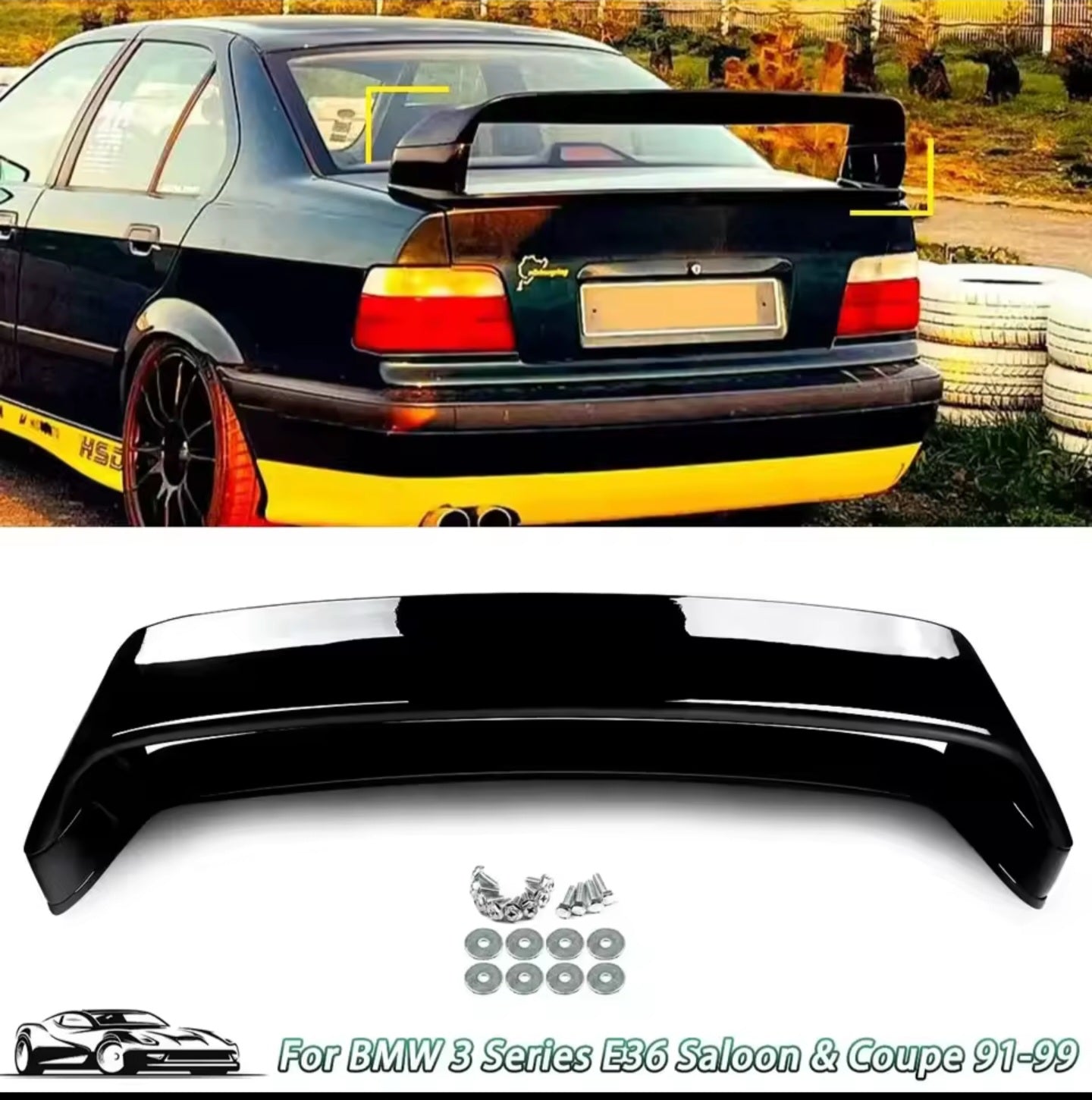 Aleiron/Spoiler Estilo M3 Bmw E36