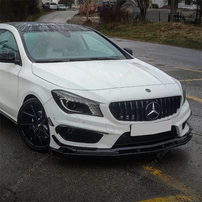 Lip Frontal
 Mercedes Benz C117 CLA Class Front Bumper Lip Splitter Spoiler Diffuser C117 CLA200 250 CLA45 AMG 2013-2015 Prefacelift
