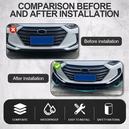 Lèvre avant universelle

 Pelle de pare-choc avant améliorée, 5 pièces, avec conception étagée, matériau ABS de haute qualité, accessoires de voiture, Promotion dans un nouveau magasin, 5 pièces