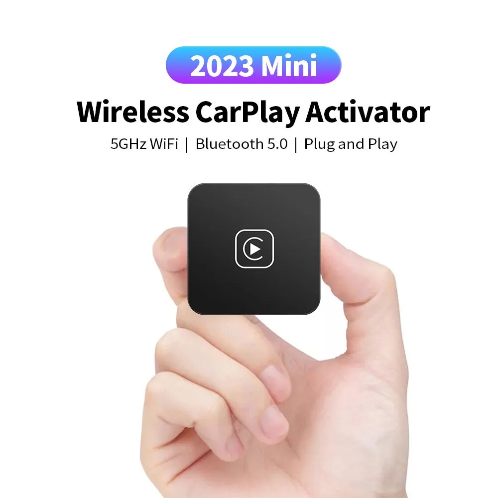 Mini activateur Uniquement les voitures avec radio préinstallée carpplay
 Adaptateur CarPlay sans fil, boîtier CarPlay pour Audi Mercedes Volvo Volkswagen, Etc., prise en charge de la connexion automatique, charge Siri IOS15