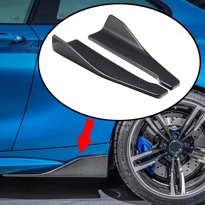 Splits Embaladeiras Universais

1 Pair Car Rear Bumper Lip Trim Protector Car Side Skirt Cover Car Corner Bumper Guards with screws Universal Fit