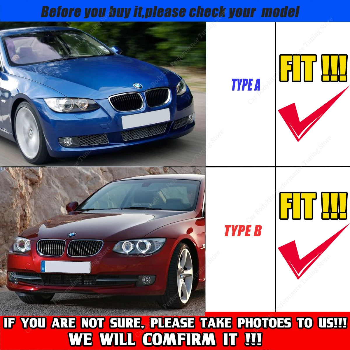 Lip Frontal Bmw E92 E93 Para-choques NÃO M

For Bmw E92 E93 Front Bumper Lip Spoiler Splitter Diffuser 3 Series Cabrio/Coupe 2005-2013 Basic Bodykits Tuning