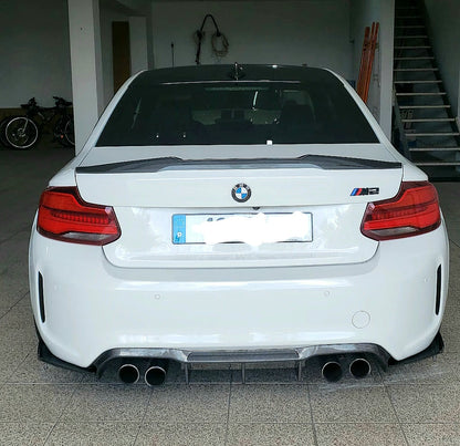 Difusor com splits bmw M2 f87 carbono
