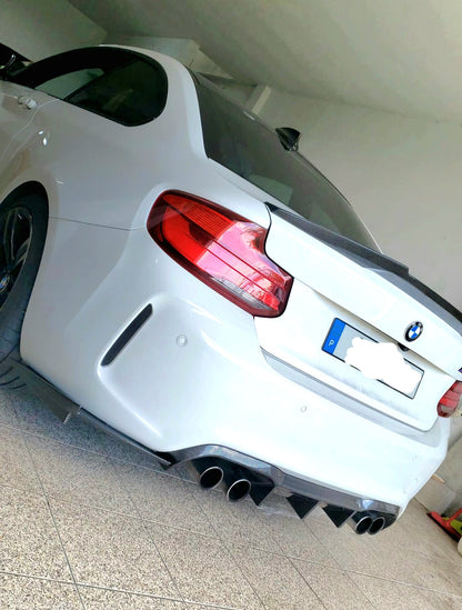 Difusor com splits bmw M2 f87 carbono