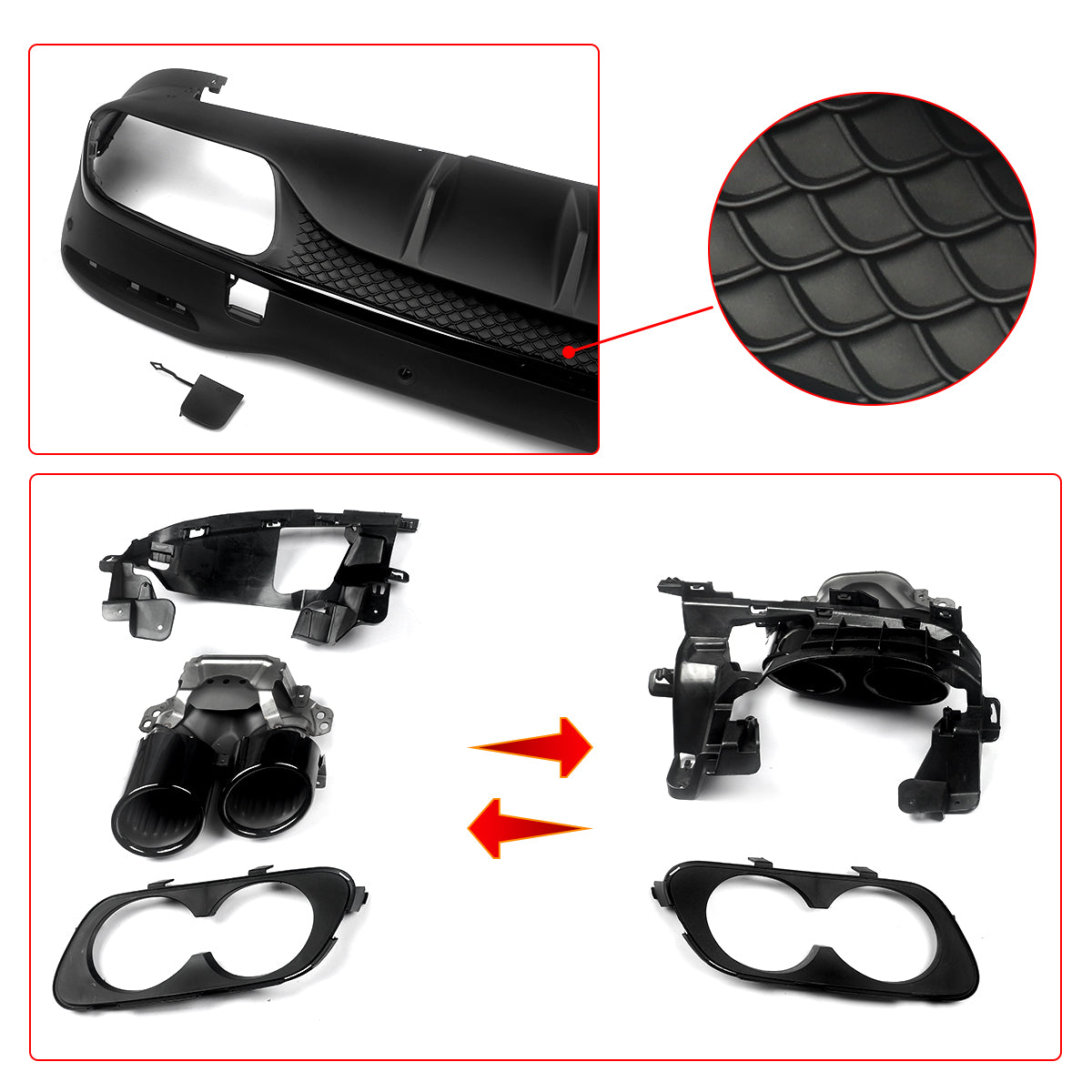 Difusor Estilo GLE 53 MERCEDES GLE W167