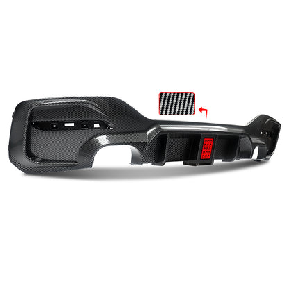 Difusor M Performance com stop estilo F1 Bmw F20 Lci Carbon Aquaprint