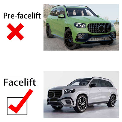 Grelha Gtr Preto brilhante Mercedes-Benz gls w167 x167