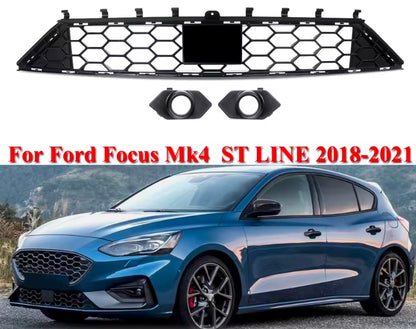 Grelha Inferior do Parachoques Frontal com Molduras para Ford Focus Mk4 ST-LINE – Anos 2018 a 2021