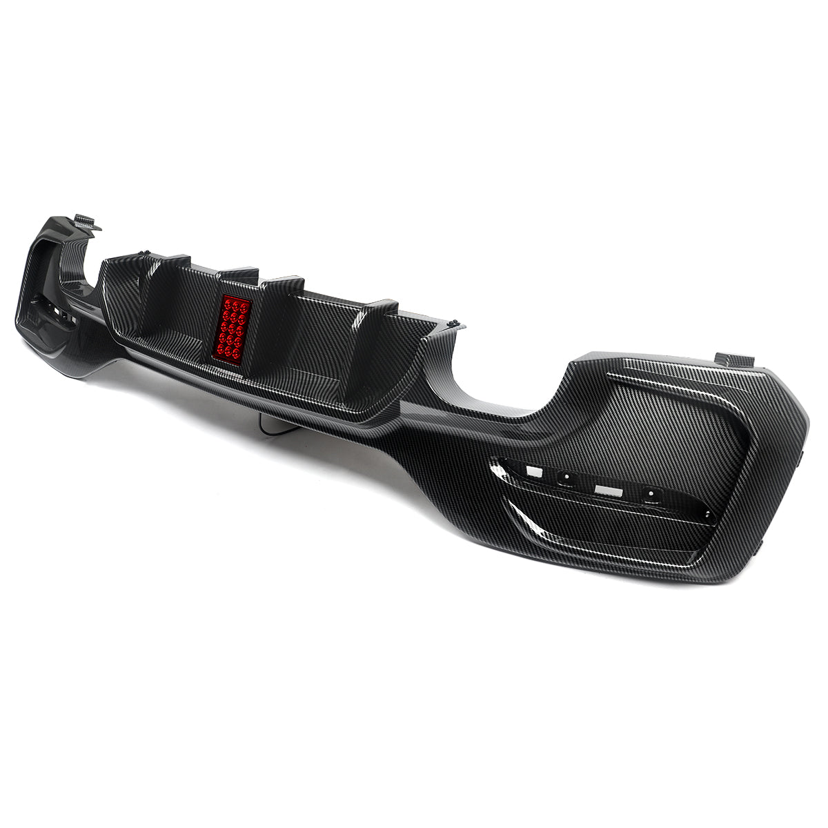 Difusor M Performance com stop estilo F1 Bmw F20 Lci Carbon Aquaprint