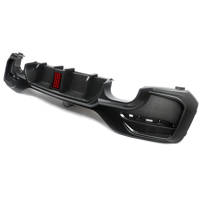 Difusor M Performance com stop estilo F1 Bmw F20 Lci Carbon Aquaprint