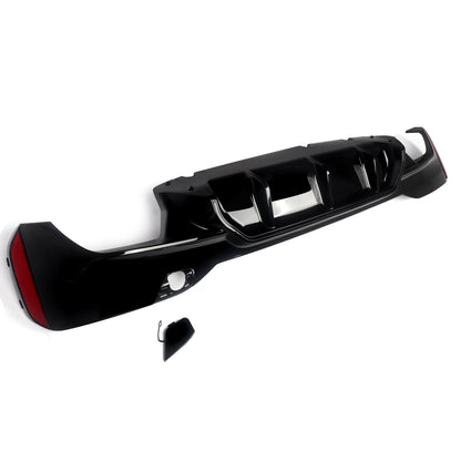 Difusor Traseiro Desportivo para BMW Série 5 (G30) (G31)– Estilo M Sport / Glossy Black