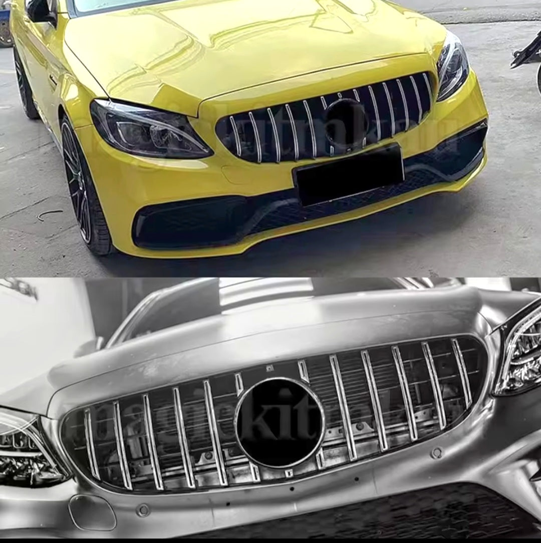 Grelha estilo GTR cromada Mercedes w205